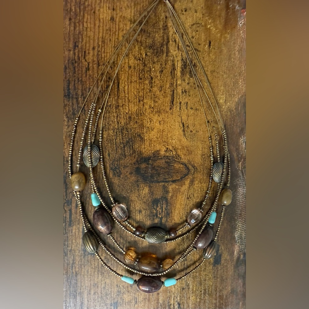 Beautiful Multi-Strand Beaded Necklace